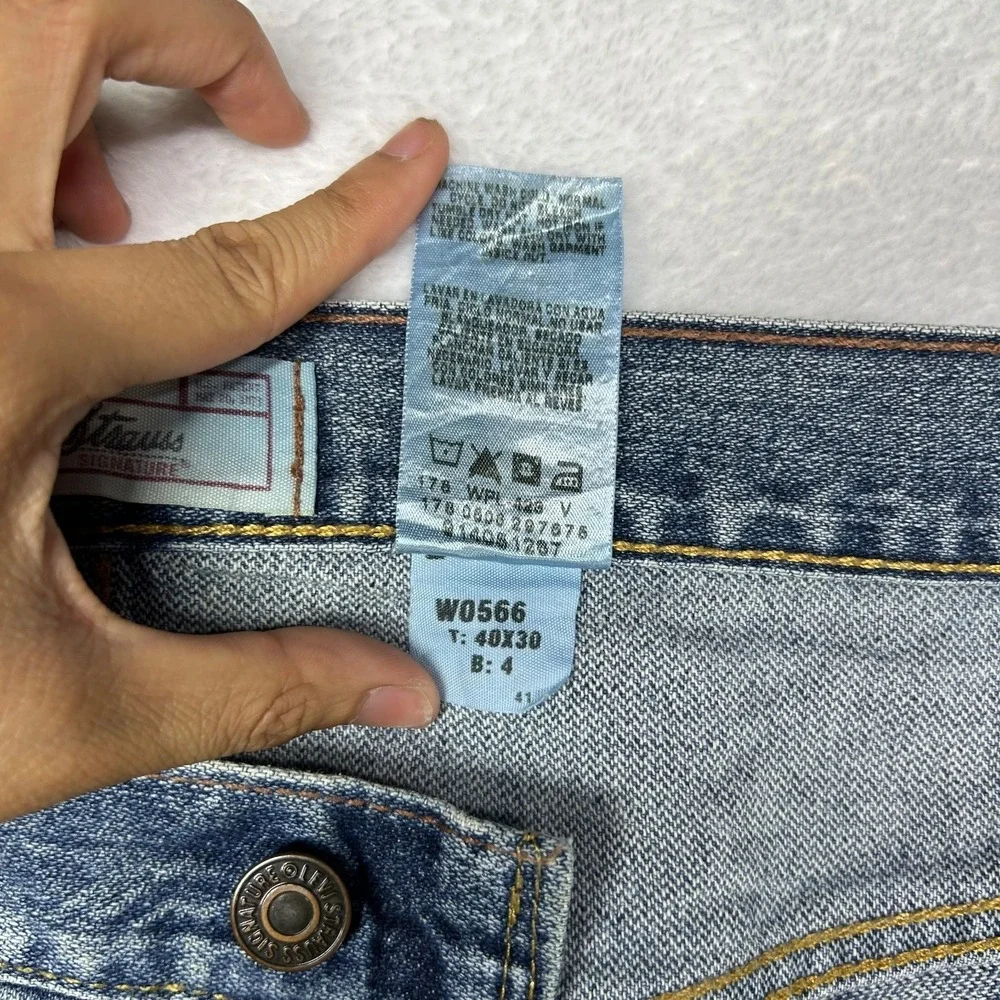 Levi Strauss Signature Straight Fit Jeans Men's Blue Denim Classic‎ - 41X31